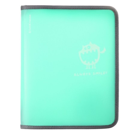 A5+ 190x245x30mm notebook folder, 600 μm, Erichkrause "Pastel Bloom Monsters", plastic, lightning around, mix-1