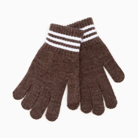 Gloves are single children, brown color, size 16 (9-12 years old)-1