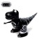 Dinosaur robot, on the control panel, interactive: sound, light, batteries