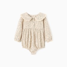 Bodi shirt for Minaku girl, beige color, height 74-80
