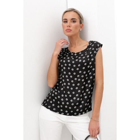 Top female, size 44, black color
