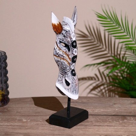 Mask "Zebra" on a stand, Albezia 40 cm-1