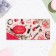 Money envelope "Happy Birthday!" Cutting, embossing, lipstick, 8x17 cm