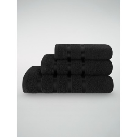 Set of terry towels Black, size 30x50 cm, 50x90 cm, 70x140 cm-7