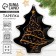 Board "Christmas tree", 19.5 x 16.5 cm
