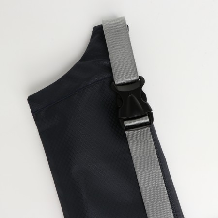 Lightning waist bag, 2 outer pockets, black color-3