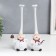 Polystone souvenir "Squeezed chef in long caps" set 2 pcs 27x11.5 cm