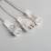 Garland "icicles" 2.5 × 0.3 m, IP65, transparent thread, 192 LED, white glow with a drain effect, 12 V effect