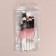 A set of makeup brushes, 5 items, PVC chech, white color