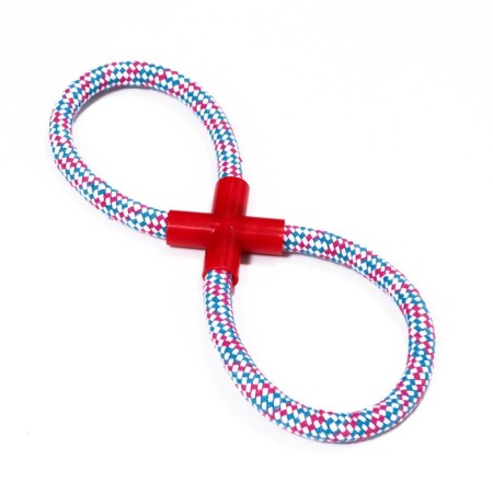 Training cable toy "Eight", up to 135 g, 30 cm, mix of flowers-1