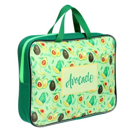 Folder with handles textile A4, 350 x 270 x 70 mm, calligrata "avocado"-1