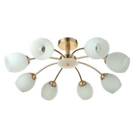 Ninel chandelier 8x60W E27 gold 65x65x22cm.
