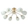 Ninel chandelier 8x60W E27 gold 65x65x22cm.