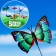 STETER "Butterfly Vincetty" 6x7cm/25cm, set 50pcs, mix