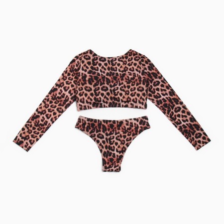 Separate Minaku swimsuit with a slice leopard, size 48-9