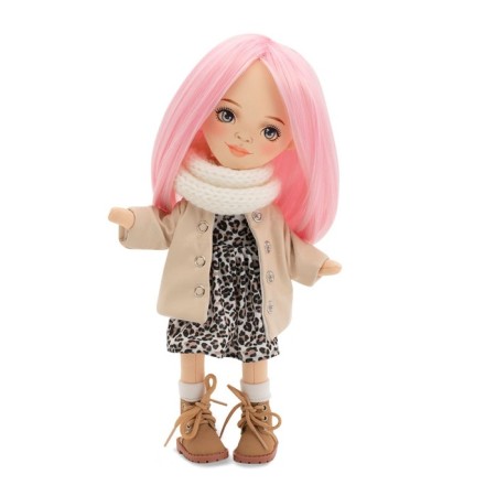 Billie soft doll "in a leather down jacket", 32 cm