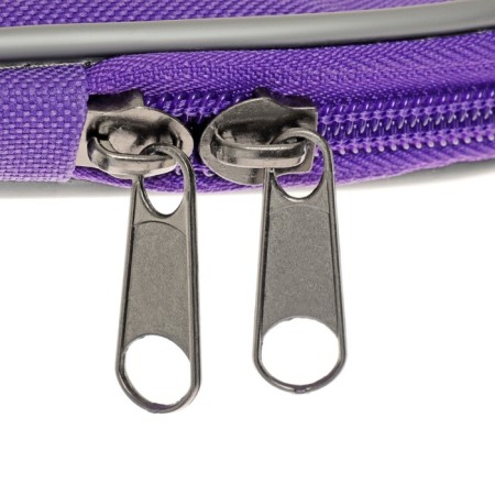 Folder with handles textile A4, 340 x 260 x 20 mm, "Office" 1Sh42 "Lux", inner pocket, purple-4