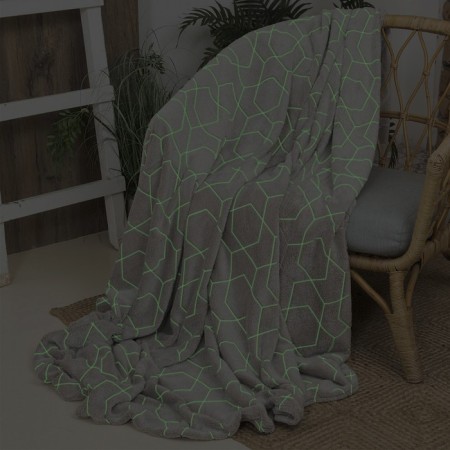 Gumming -luminous Casa Conforte Stella Geometry, 150x200 cm, Beige color, flannel 190 g/m, polyester-2