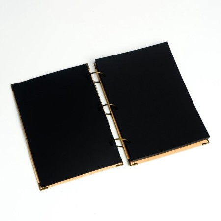 Photo album on rings 30 sheets "Night Paris" Black sheets 26x18 cm-4