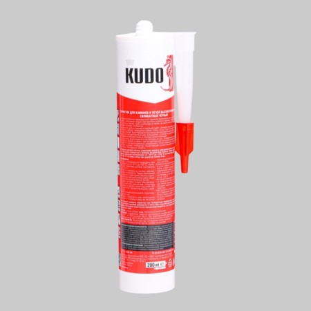 Thermal -resistant sealant for stoves and chimneys is +1500 gr. (black), 280 ml Kudo-1