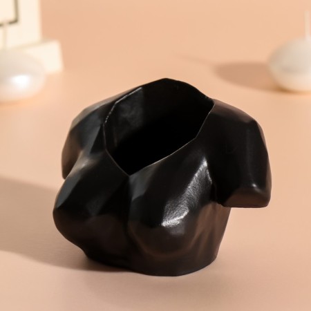 Milk "Bust" 6.5x11 cm black matte-4