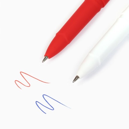 Gel pen "Winter will give a miracle", 2 pcs., Blue and red pasta-1