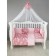 Set in the crib "Delicate dance", 15 objects, pink color