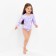 Children's swimsuit KAFTAN "Unicorns", height 122-128 cm, lilac