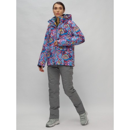Ski suit female, size 42, blue color-1