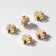 Bus-undergraduate Rod "Clover", 5 × 5 mm, D (HB) = 2mm, (set 10 pcs.), Color gold