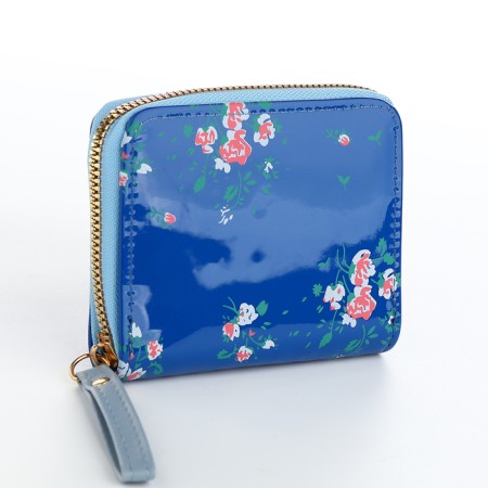 Women's wallet with lightning, blue color