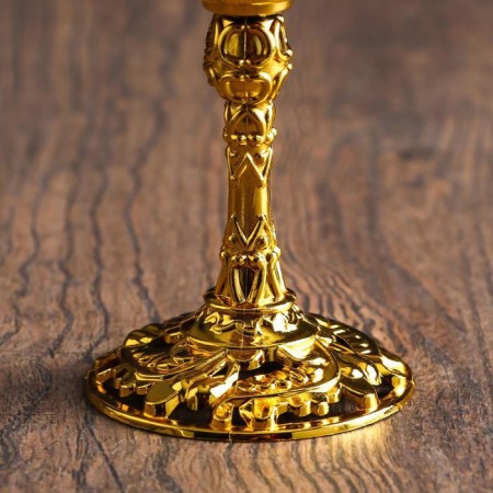 Glass "pleasure" 12*6.5*6.5 cm, gold-3