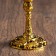 Glass "pleasure" 12*6.5*6.5 cm, gold