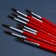 Brush for drawing from hair protein Round No. 5 short handle