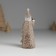 Polystone souvenir "Santa Claus with a golden Christmas tree, with a bell" 4x4.5x10.8 cm
