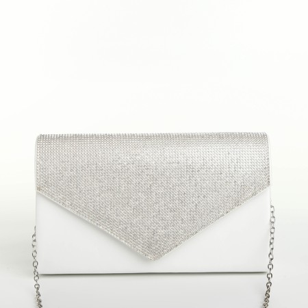 Female bag on a magnet, white color