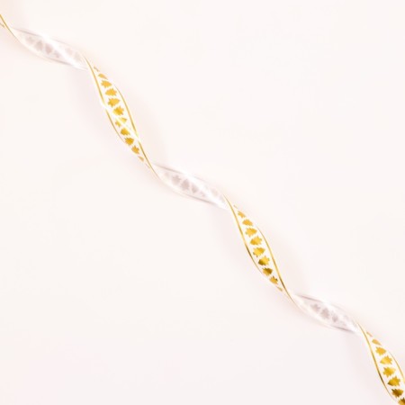 Plastic ribbon "Christmas trees", 1.5cm x 45m-2