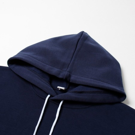 Male sweatshirt is laid down, the color is dark blue, size 54-1