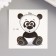 Tattoo on the body color "Baby Panda" 6x6 cm