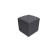 Puff with a lid and weighting, 400 × 400 × 420 mm, Savana plus matting, Grafit color