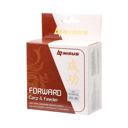 Nisus Forward Carp & Feeder, diameter 0.370 mm, test 10.45 kg, 150 m, brown-1