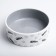 Ceramic "Fish bones and paws" 300 ml 12.5 x 4.5 cm, gray.
