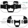 Five -pointed seat belt, universal in stroller/stool for feeding/car seat baby, black color