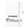 Sketchmarker sketchbook, 90 x 140 mm, 80 sheets, solid cover of artificial leather, white, block 140 g/m2