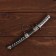 Souvenir weapon "Katana on the stand", black scabbard with red rhombuses, 20cm