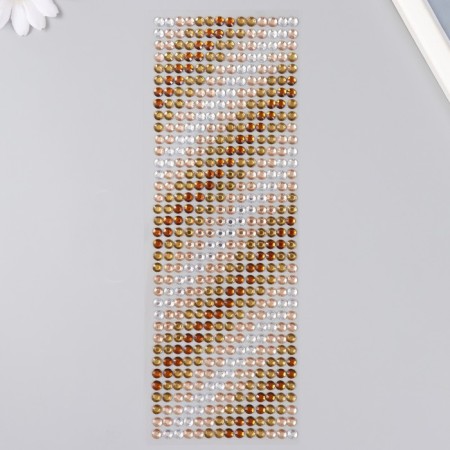 Self -adhesive rhinestones d 6 mm, brown-1