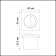 Step lights LED SCALA, 3 W, 4000K, LED, white color, D = 56mm