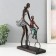 Polystone souvenir "Mom teaches her son to ride a bicycle" under metal 24x8x31 cm
