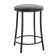 Stool "ultra" with a ring, black/black
