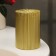 Candle "Relief", 7 × 10cm, gold metallic